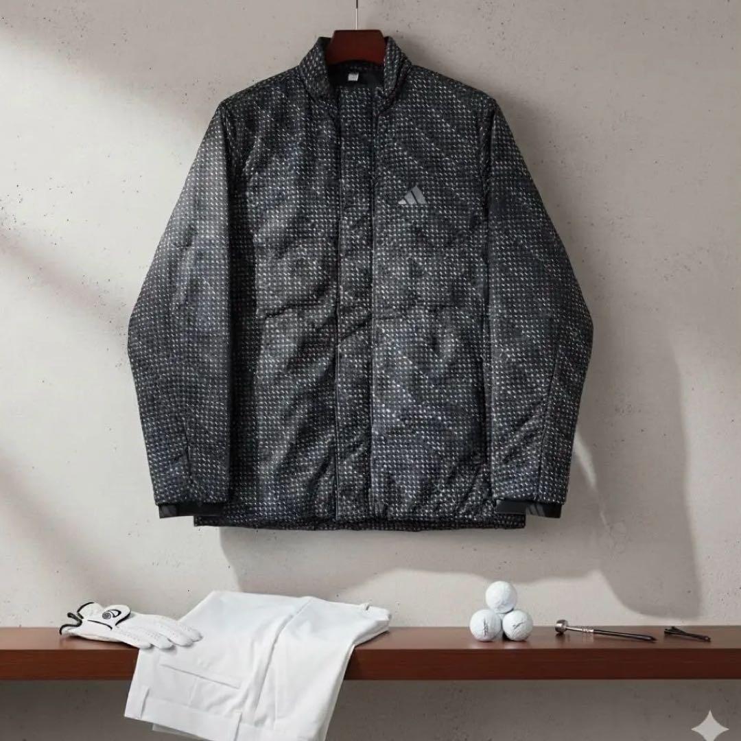 ⭐︎冬物SALE【新品タグ付】アディダスゴルフ 中綿フルジップジャケット　Lサイズ