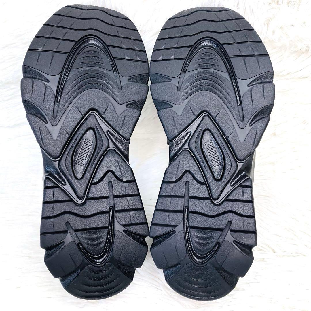 【ご試着のみ】PUMA24.5㌢LOAFYR WNS 厚 底　ローファー　黒