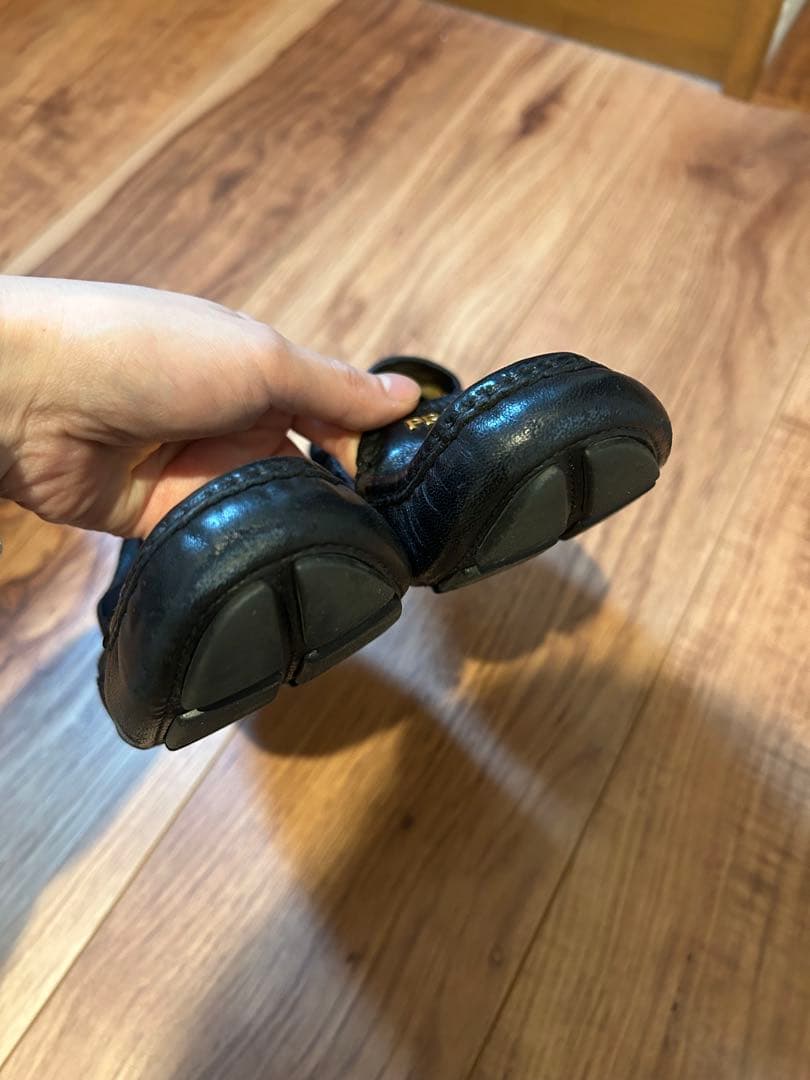 PRADA ドライビングシューズ 35 ブラック