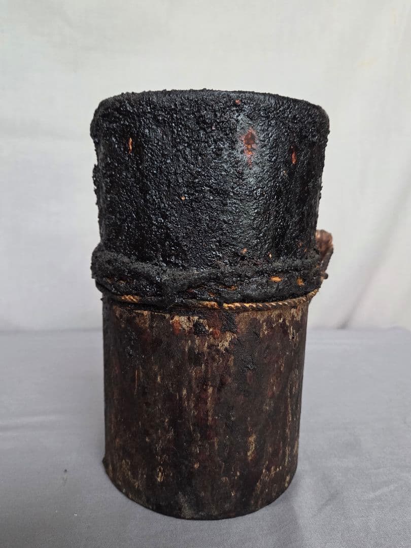 漆桶　漆桶花入れ　花入れ