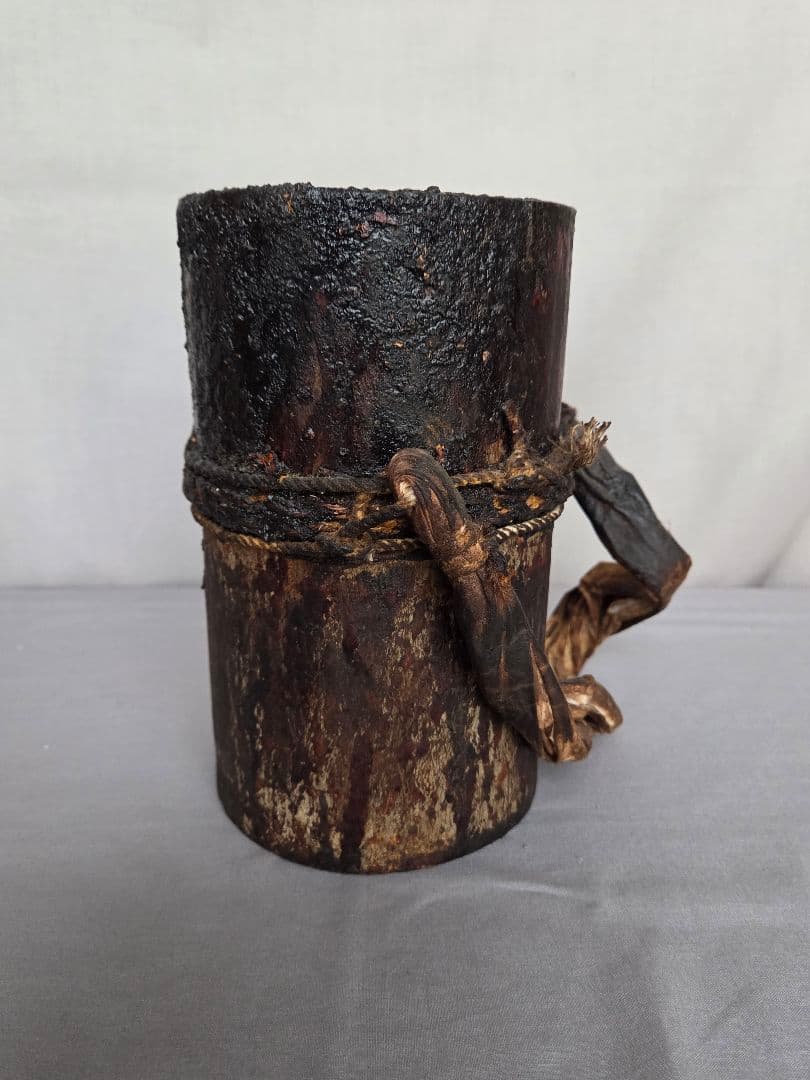 漆桶　漆桶花入れ　花入れ