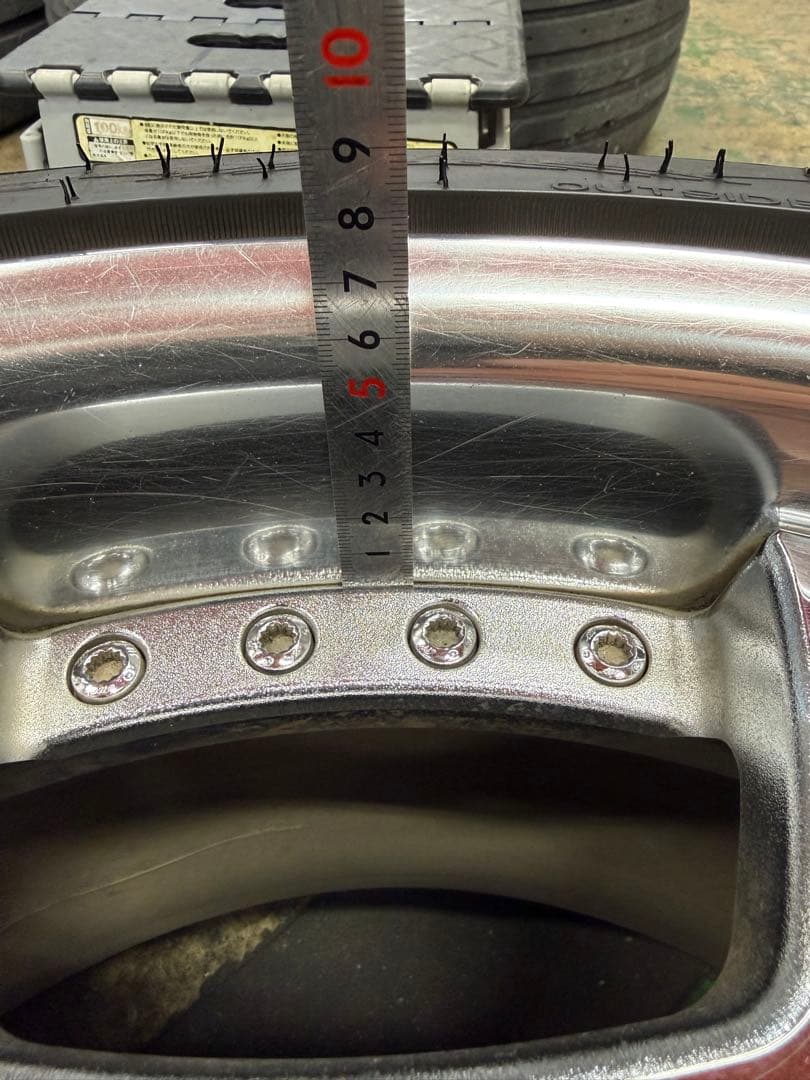 ワークユーロラインDH18インチ ホイールセット メッキ