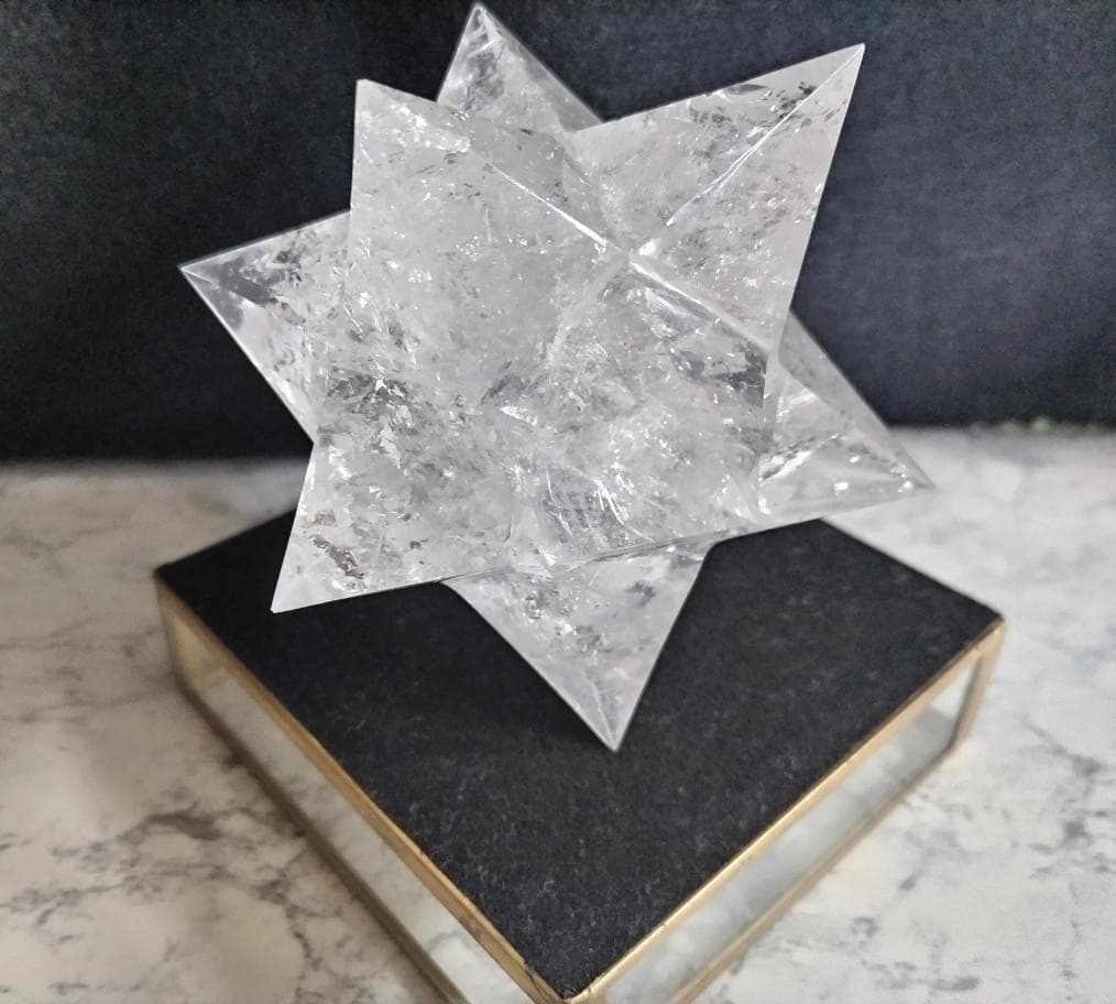 花*種様 レムリアン水晶アステロイド（最長幅9.5cm 、約389g）