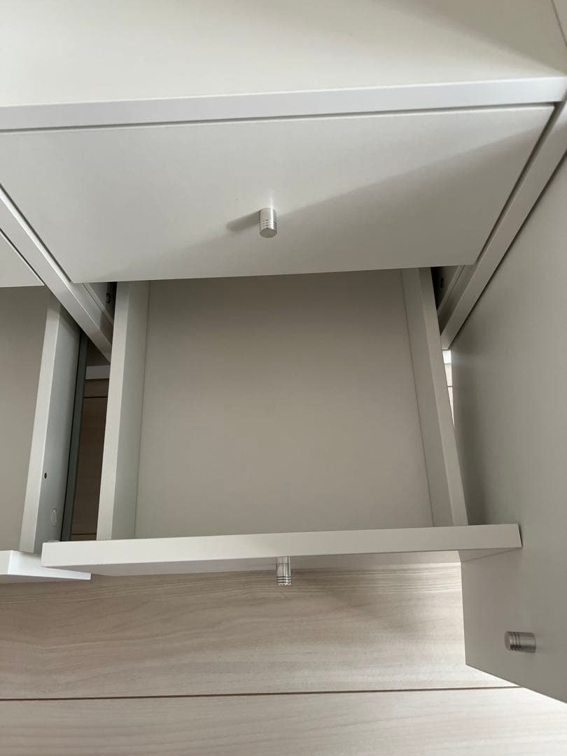 KALLAX カラックス シェルフユニット インサート4個付き, ホワイト