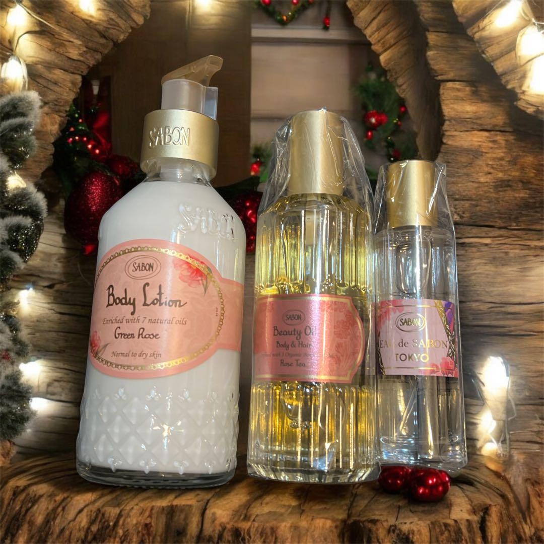 SABON♡ボディローション＆ビューティーオイル＆オードトワレ3点セット☆新品