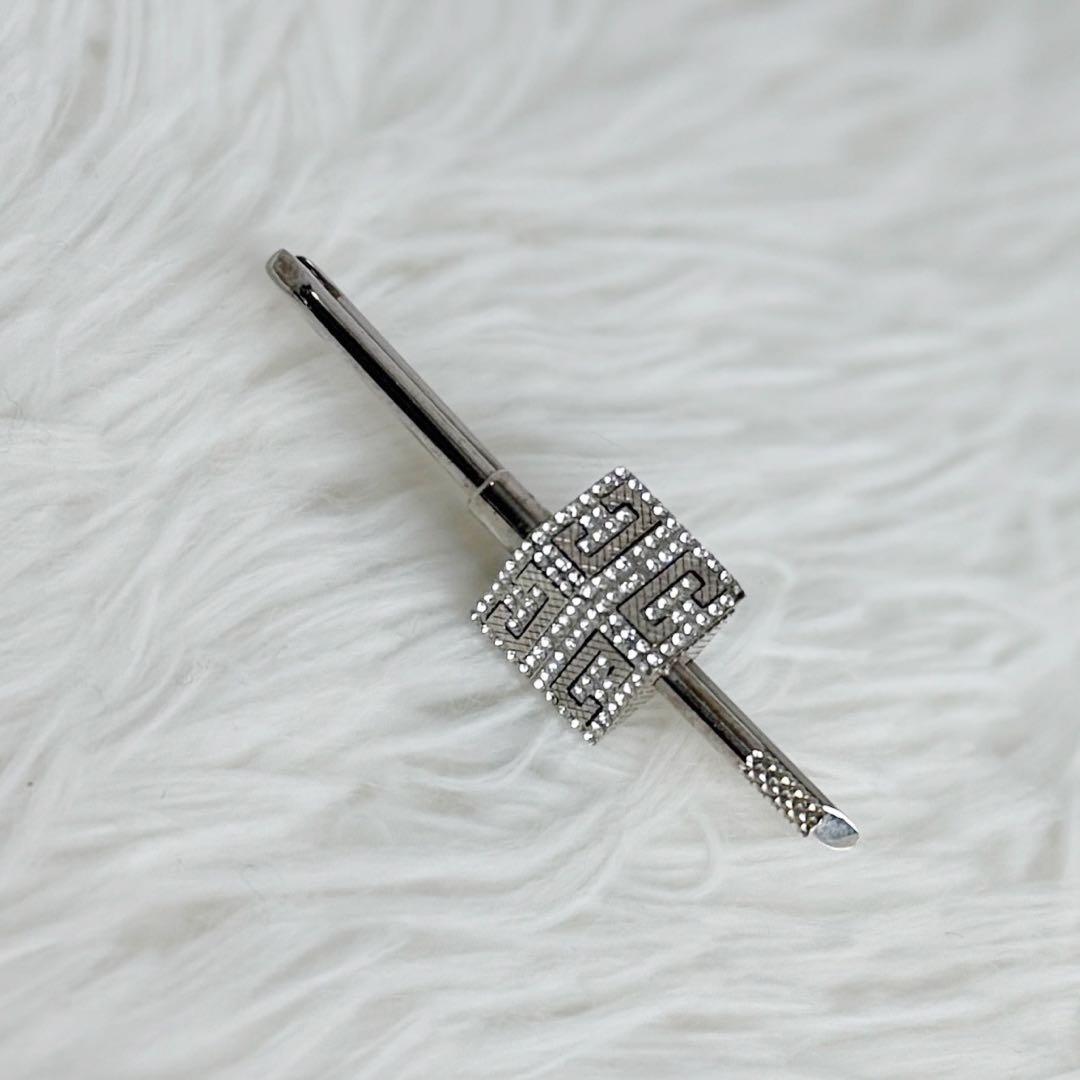 美品♡Givenchy ジバンシー 4G クリスタル パドロック 片耳 ピアス