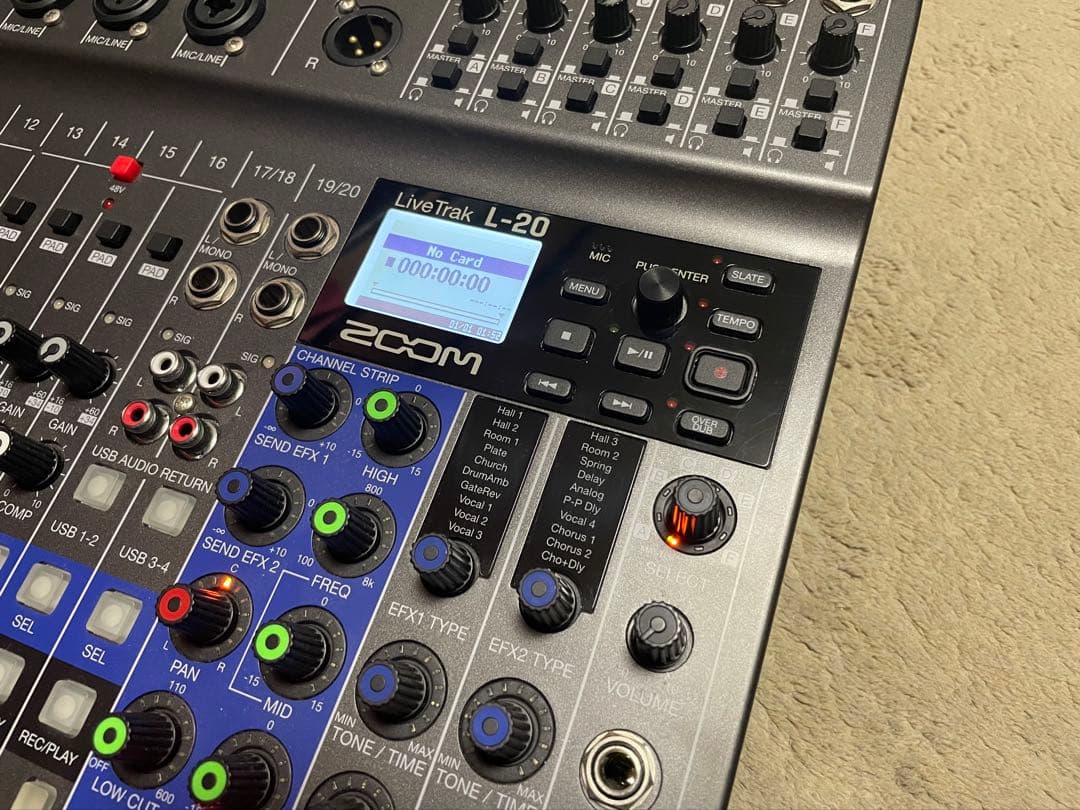 【動作確認済】ZOOM LiveTrak L-20 ＋ BTA1 ＋ FS01