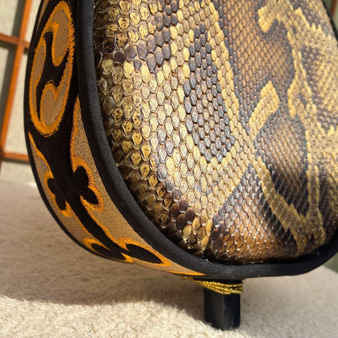 沖縄三線 蛇 脱皮 本革製