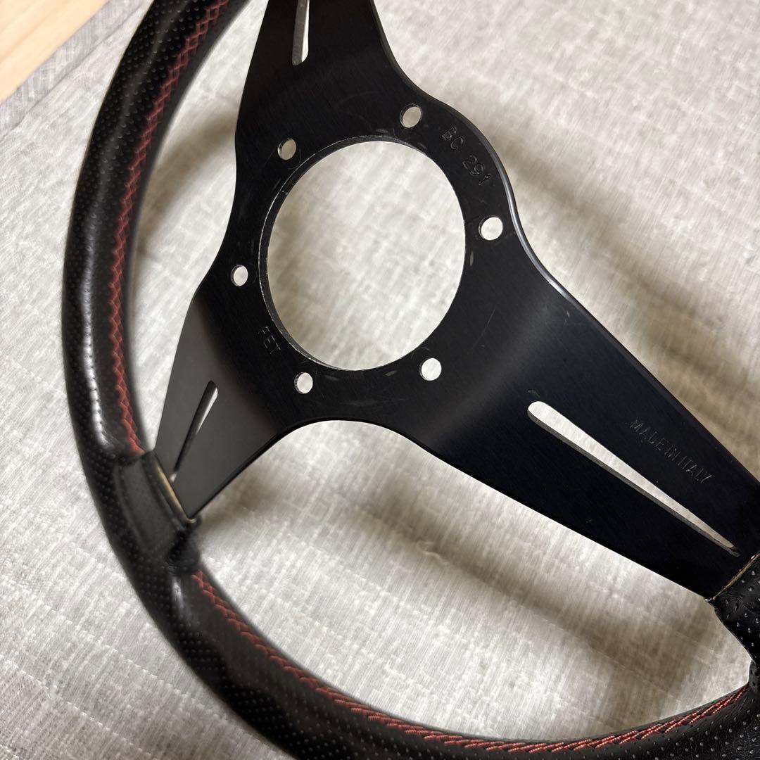 【中古美品☆】Nardi ステアリング 黒　350mm（ホーンボタン付）