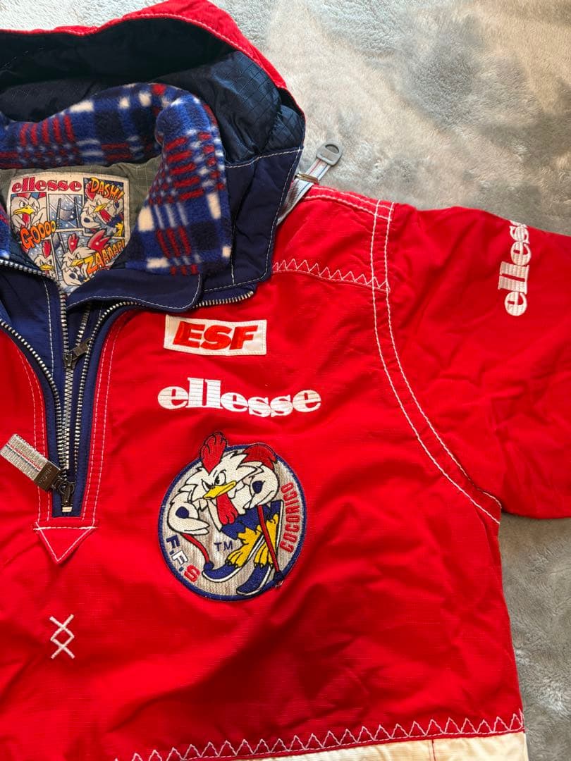 希少　フランス代表　エレッセ スキージャケットパンツ　ココリコ 90s レア