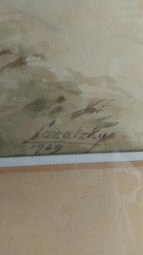 水彩画　風景画