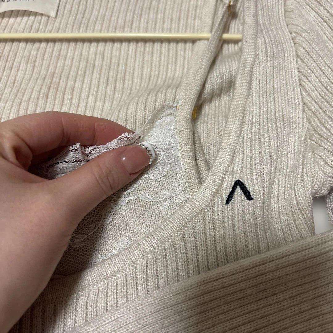 ANDMARY アンドマリー Brenda lace knit set ベージュ