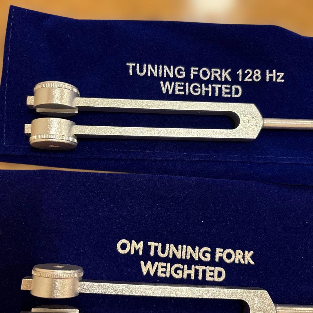 音叉128Hz 136.1Hz ウェイテッドチューニングフォークセット
