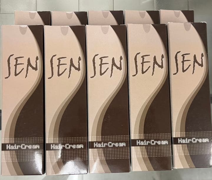 【白髪染め】SENヘアクリーム10本セット
