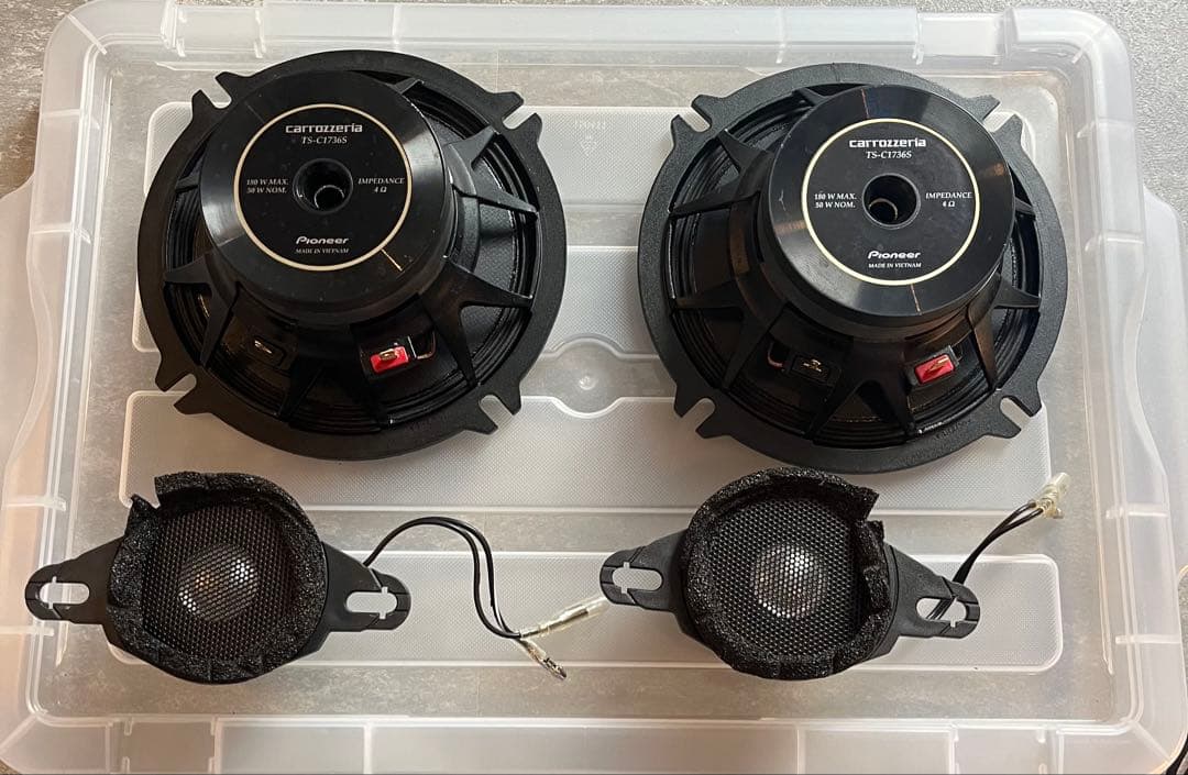 Pioneer carrozzeria TS-C1736S スピーカーセット