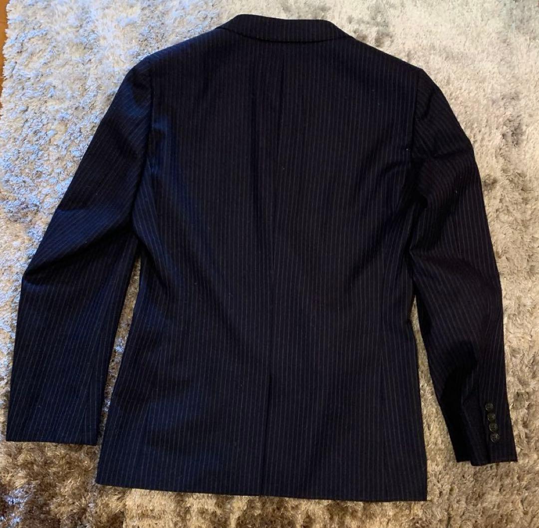 タケオキクチ　ネイビー ストライプ ビジネススーツ　サイズ4