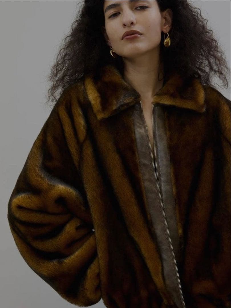 ジャケット・アウター Ameri Vintage DESSERT CUP FUR BLOUSON