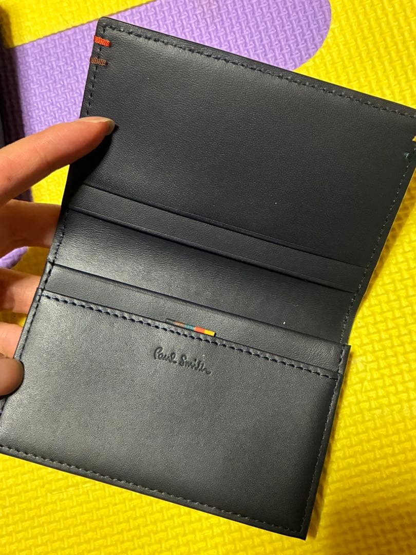 Paul Smith ネイビー 名刺入れ　P853 美品