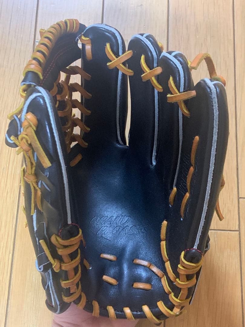 ワールドペガサス　硬式グローブ 黒/オレンジ