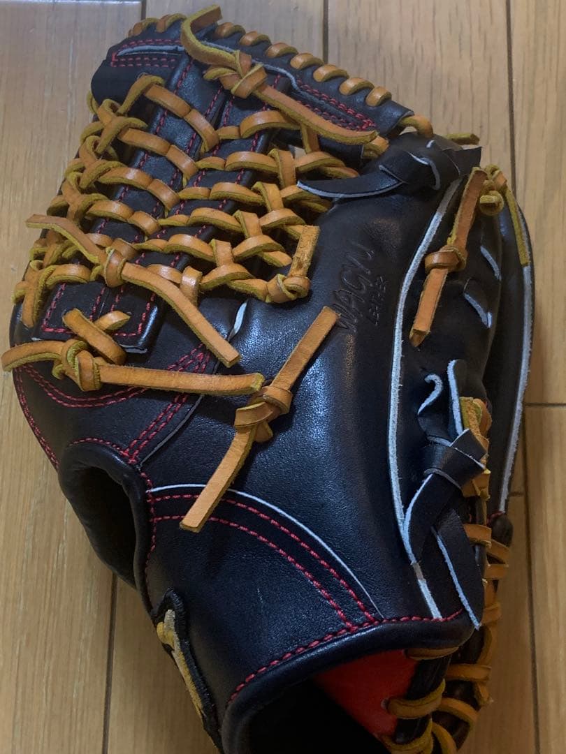 ワールドペガサス　硬式グローブ 黒/オレンジ