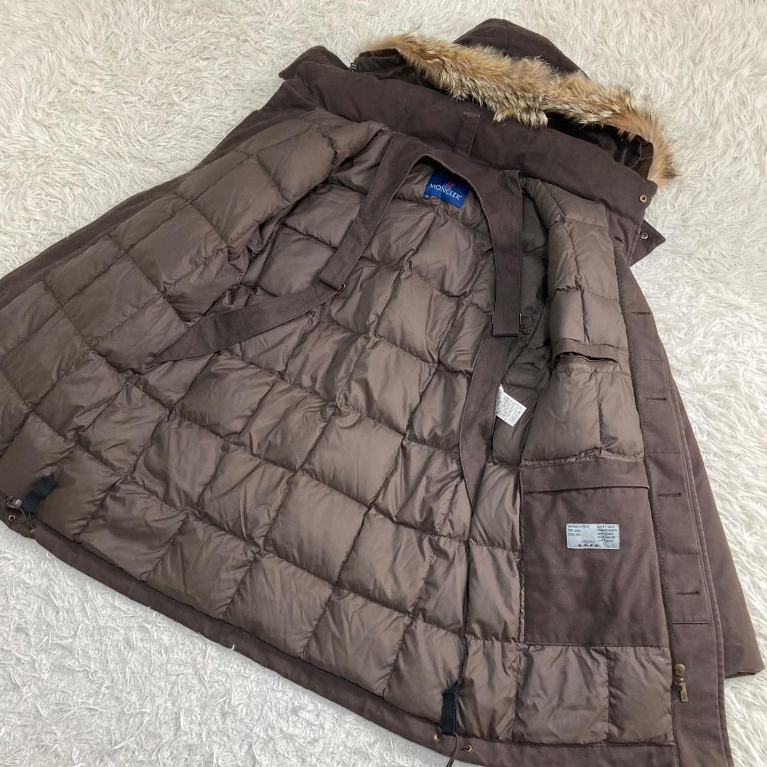 17015✨モンクレール 青タグ セザンヌ ダウンジャケット ファーフード 2