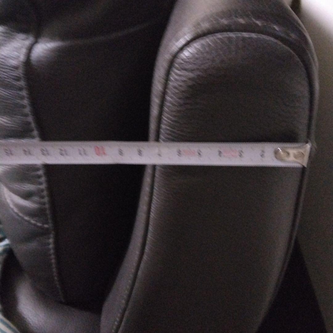 リクライニングレザーけソファー ブラウン