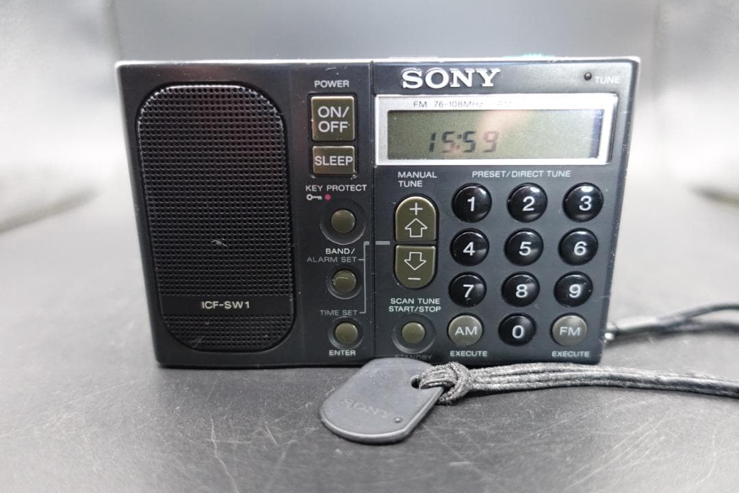 整備動作品 SONY ICF-SW1 PLLシンセサイザー・ラジオ 取説CD付