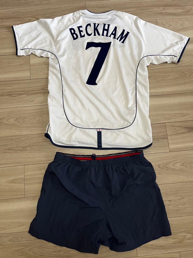 ⚫︎ イングランド代表　半袖ユニフォーム　上下セット　ベッカム　XL