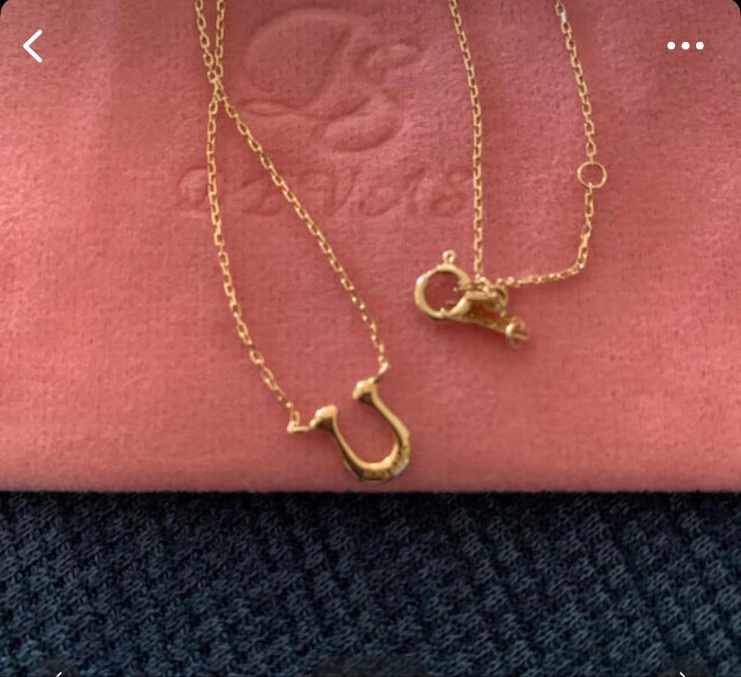 DEVAS K18 ピンクゴールド 馬蹄ネックレス