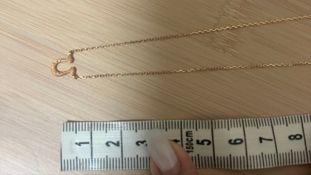 DEVAS K18 ピンクゴールド 馬蹄ネックレス