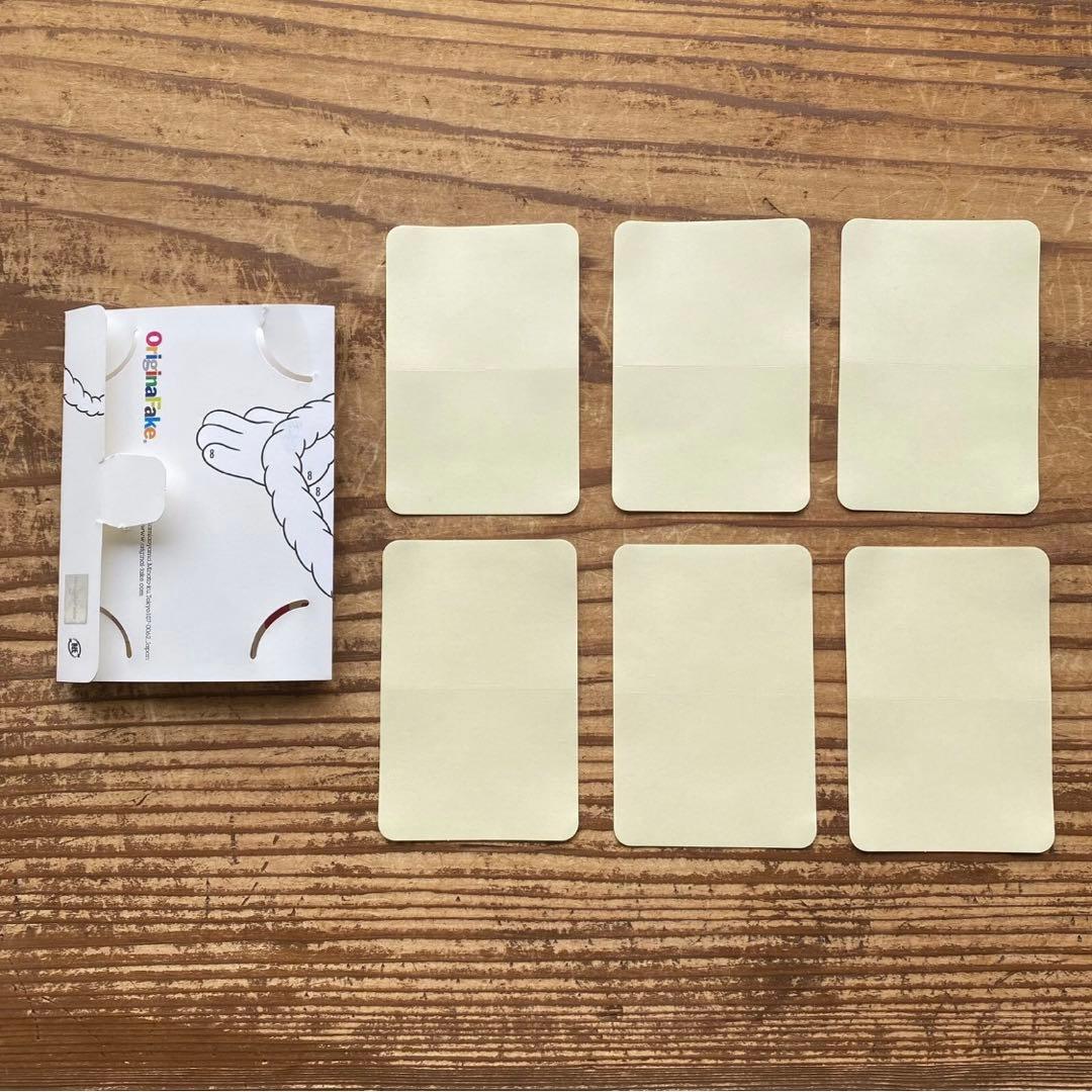 KAWS OriginalFake オリジナルフェイク ステッカー 6枚セット