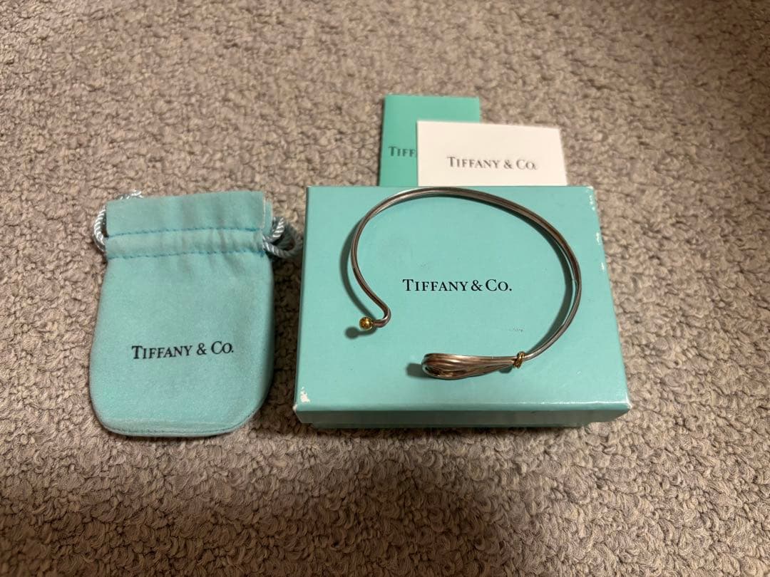 ティファニー ツイストフック コンビ バングル
