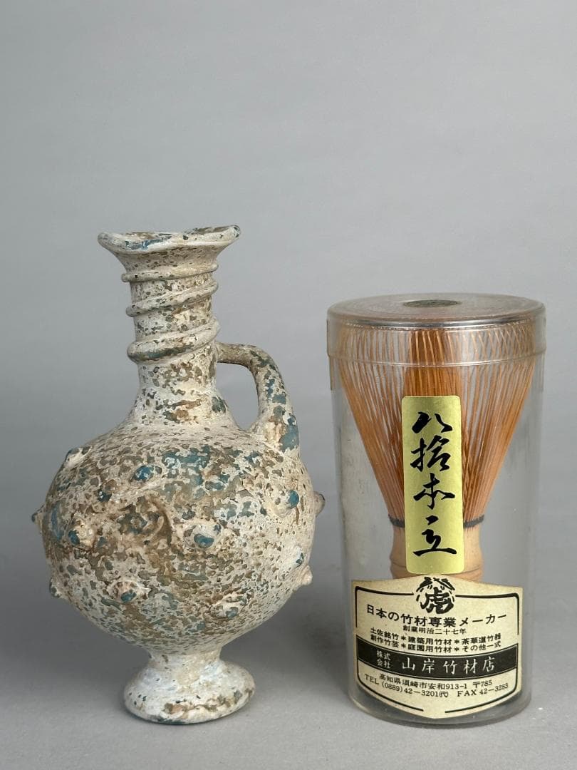 ローマガラス　羅馬硝子　花瓶　花入　花器　時代物