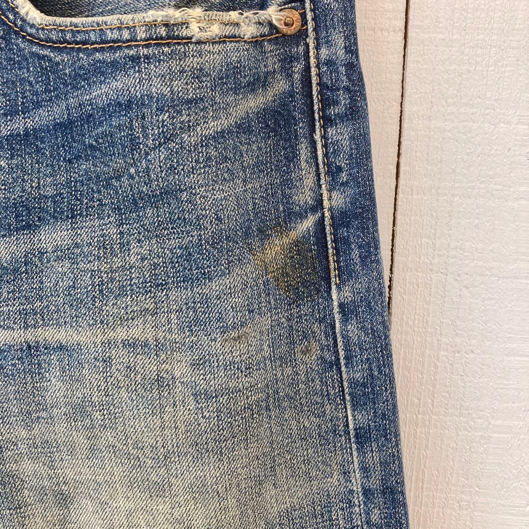 ★送料無料★Levis501★濃紺インディゴ 鬼ヒゲ ★00年代☆W32