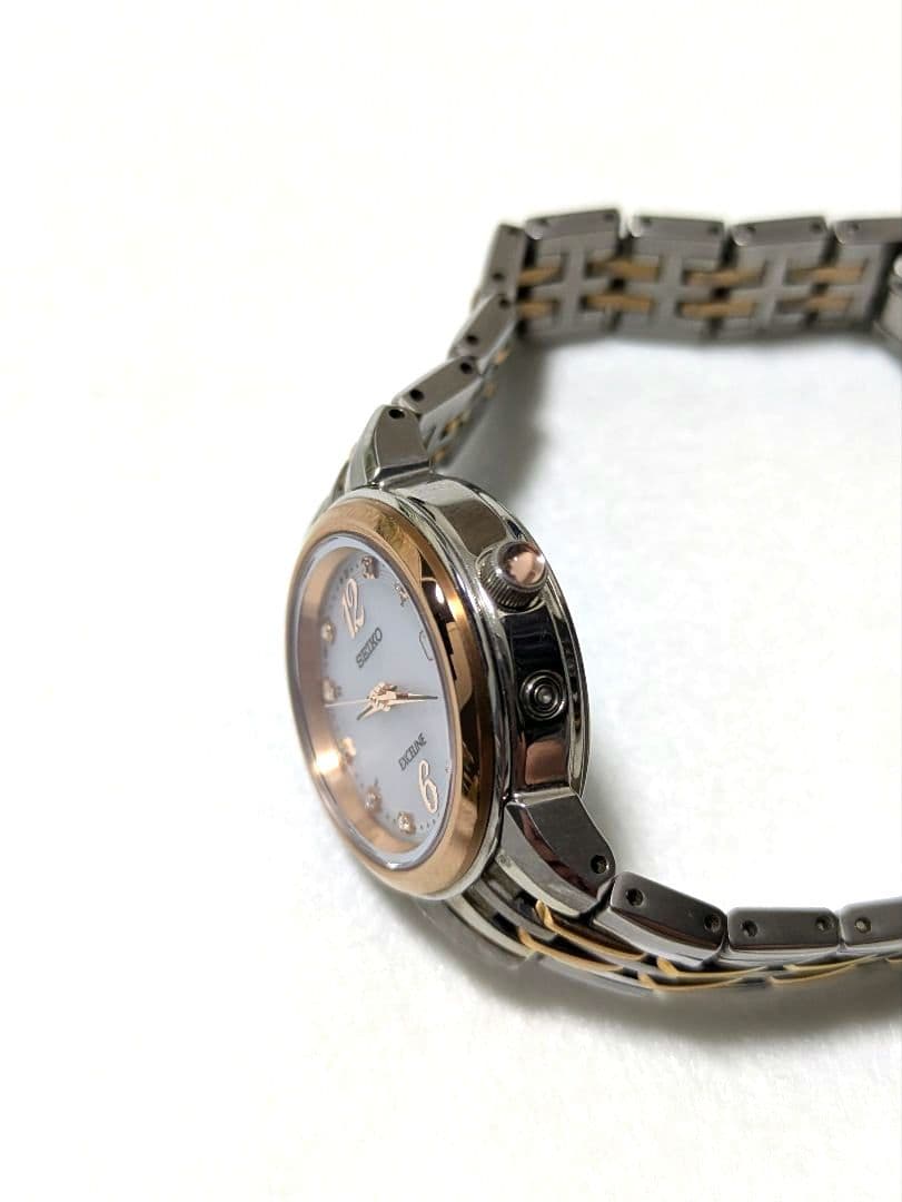✨電波ソーラー✨美品SEIKO EXCELINE 腕時計 9Pダイヤ セイコー