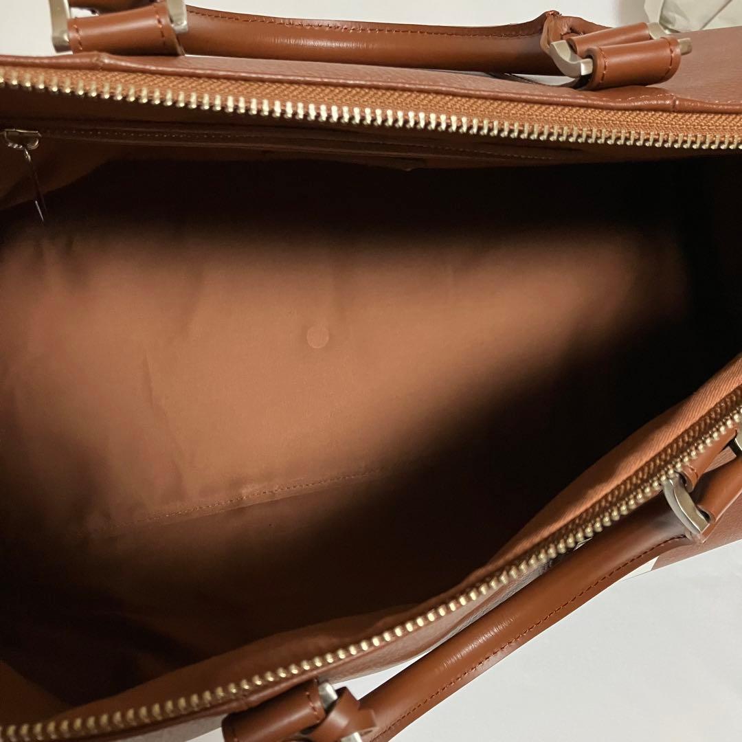 MBハイエンドトラベルバッグ　ボストンバッグ　旅行　レザー　ブラウン　2way