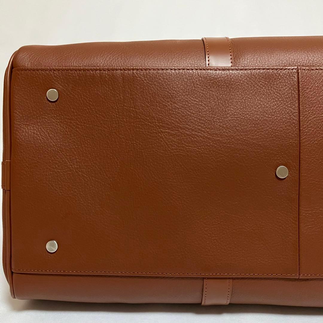 MBハイエンドトラベルバッグ　ボストンバッグ　旅行　レザー　ブラウン　2way