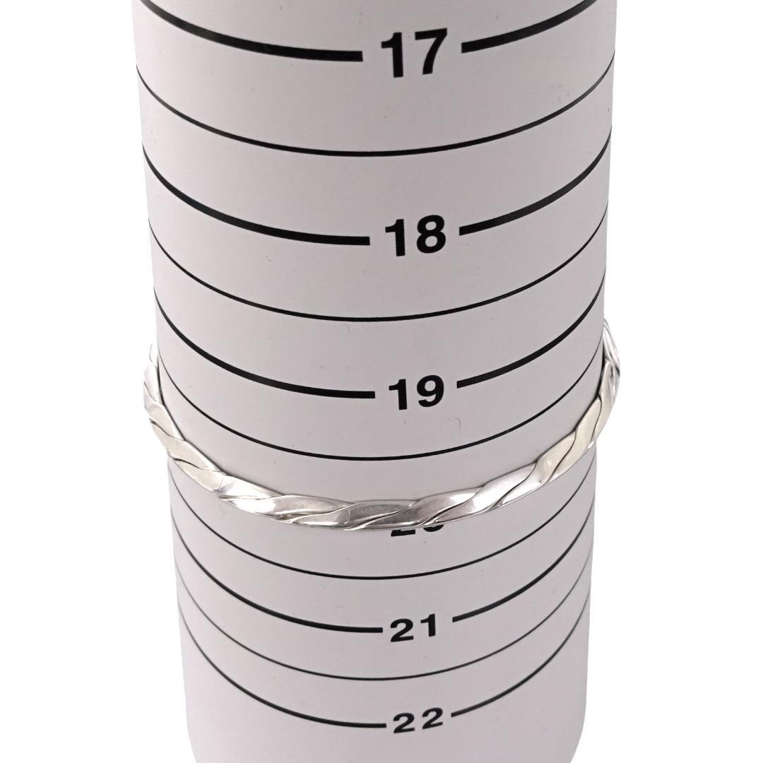 本物美品■ティファニー■ツイスト バングル ブレスレット/スターリンシルバー