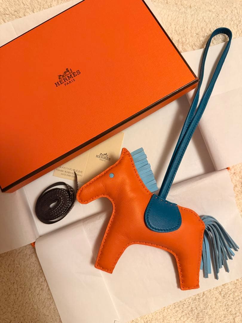 koyote183　エルメス　ロデオMM オレンジ✖︎ブルーザンジバル