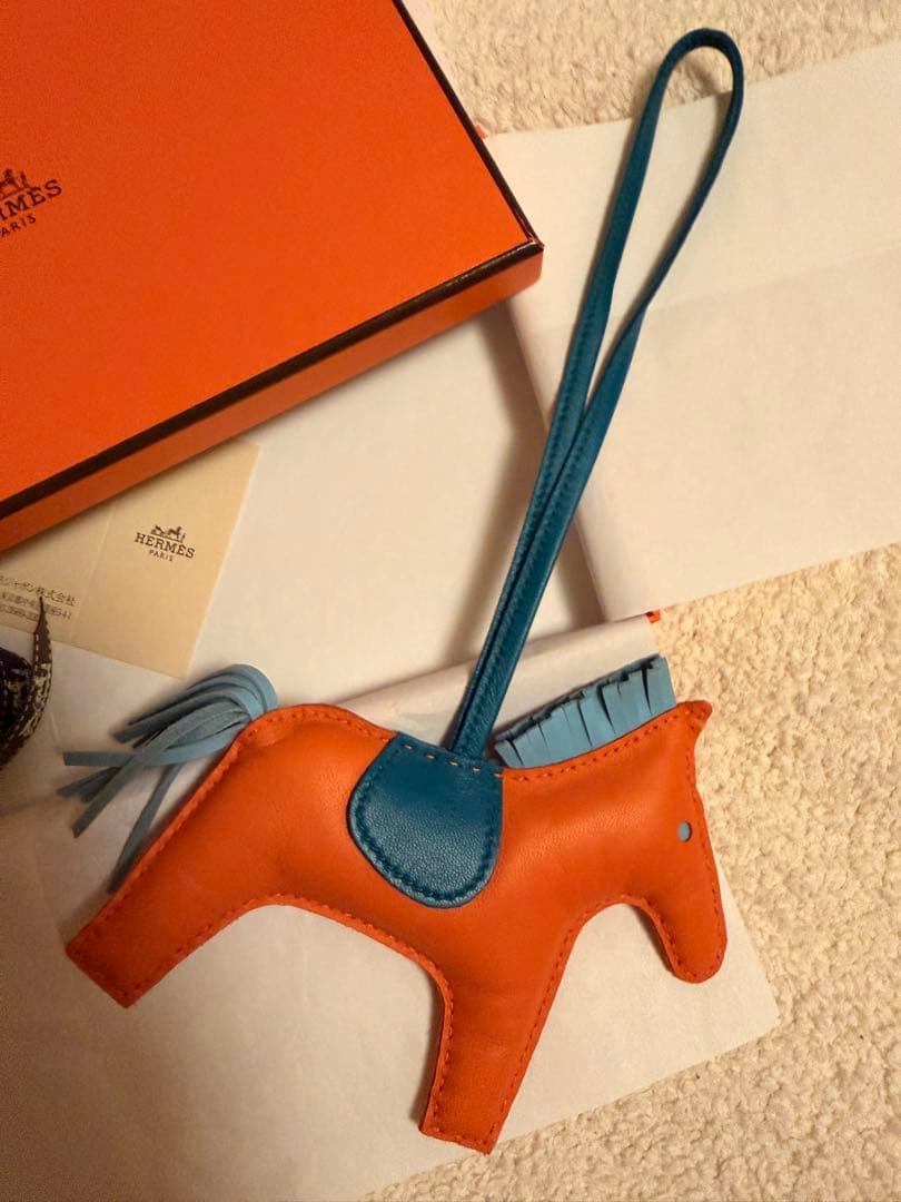 koyote183　エルメス　ロデオMM オレンジ✖︎ブルーザンジバル