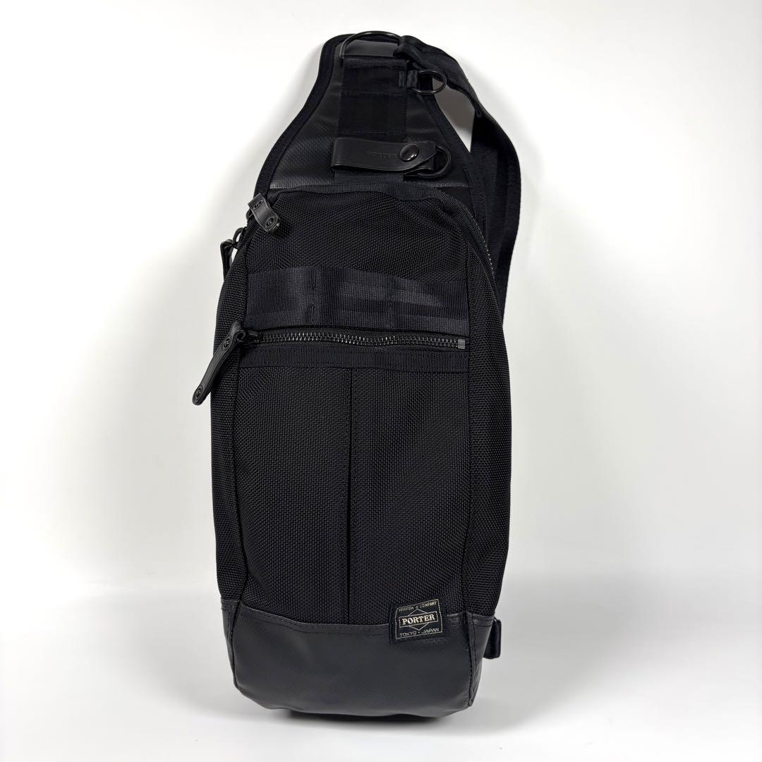 【美品】PORTER HEAT ポーター ヒート スリングショルダーバッグ