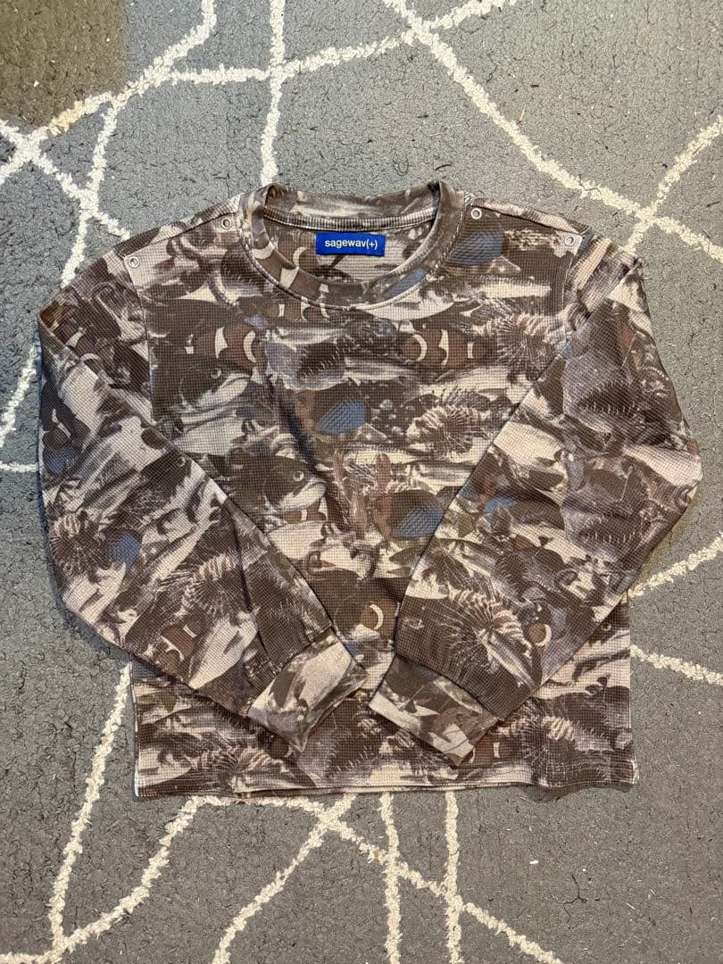 sagewav(+) カモフラージュ柄 トレーナー