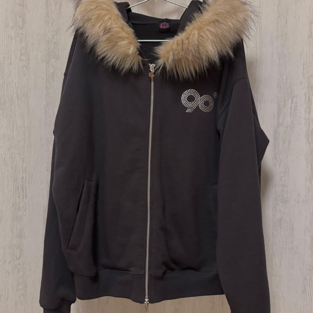 9090 ファー パーカー Mサイズ