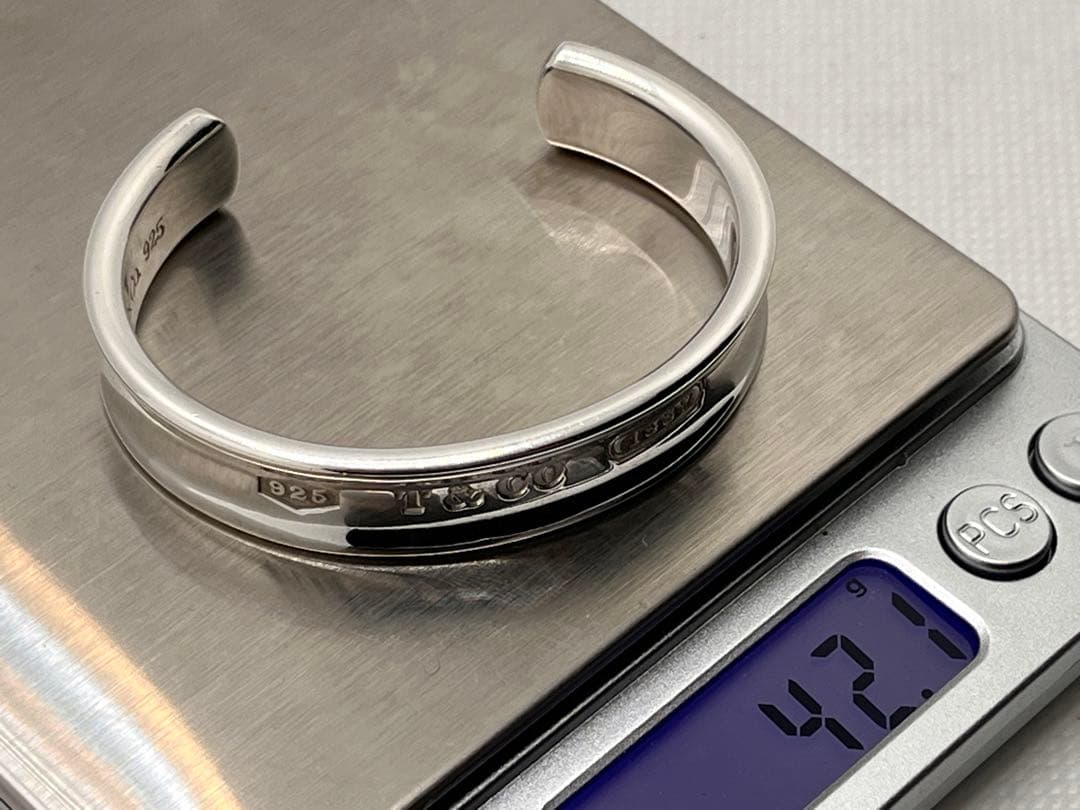 c485 美品　ティファニー　1837 バングル 925 ブレスレット　1997