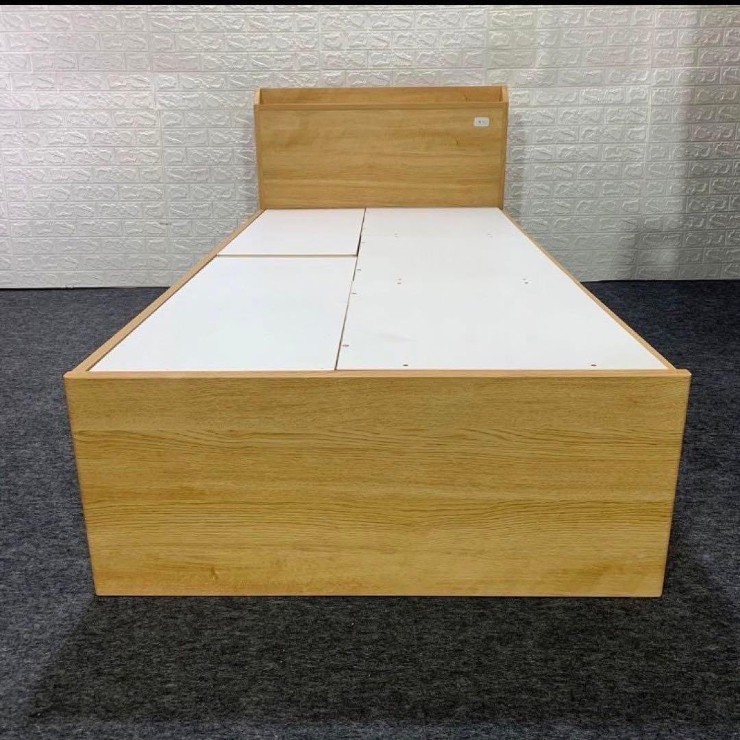 引取専用価格 ニトリ ベッドフレーム ジオチェスト 収納 コンセントd3669