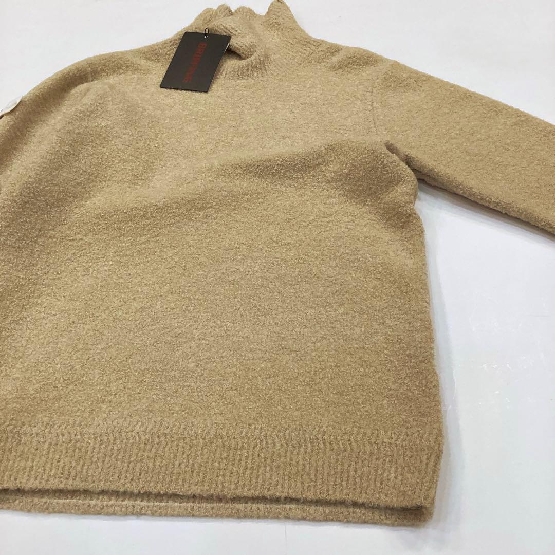 新品　BRIEFING BOUCLE YARN TURTLENECK KNIT