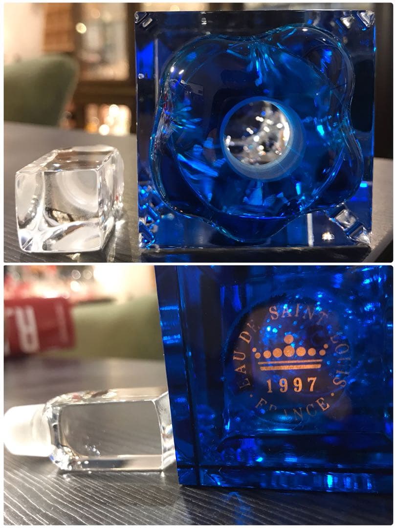 美オールドサンルイSt Louisクリスタル香水瓶1997年オー・ド・パルファン