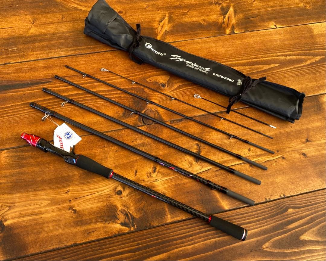 カーボンロッド　ライトショアジギング 10ft パックロッド　ベイトロッド　新品