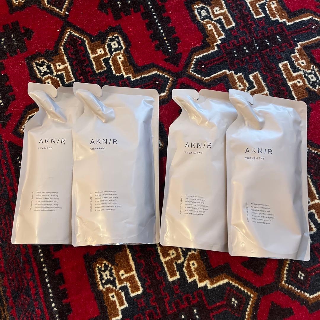 新品未開封AKNIR シャンプー&トリートメント 4setローズ&サンダルウッド