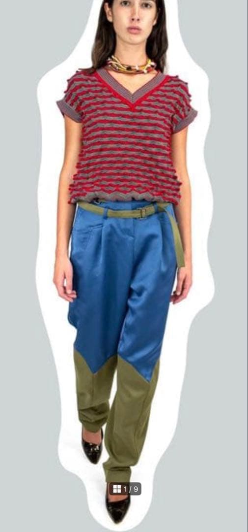 パンツ kiko kostadinov trigon pleated trouser